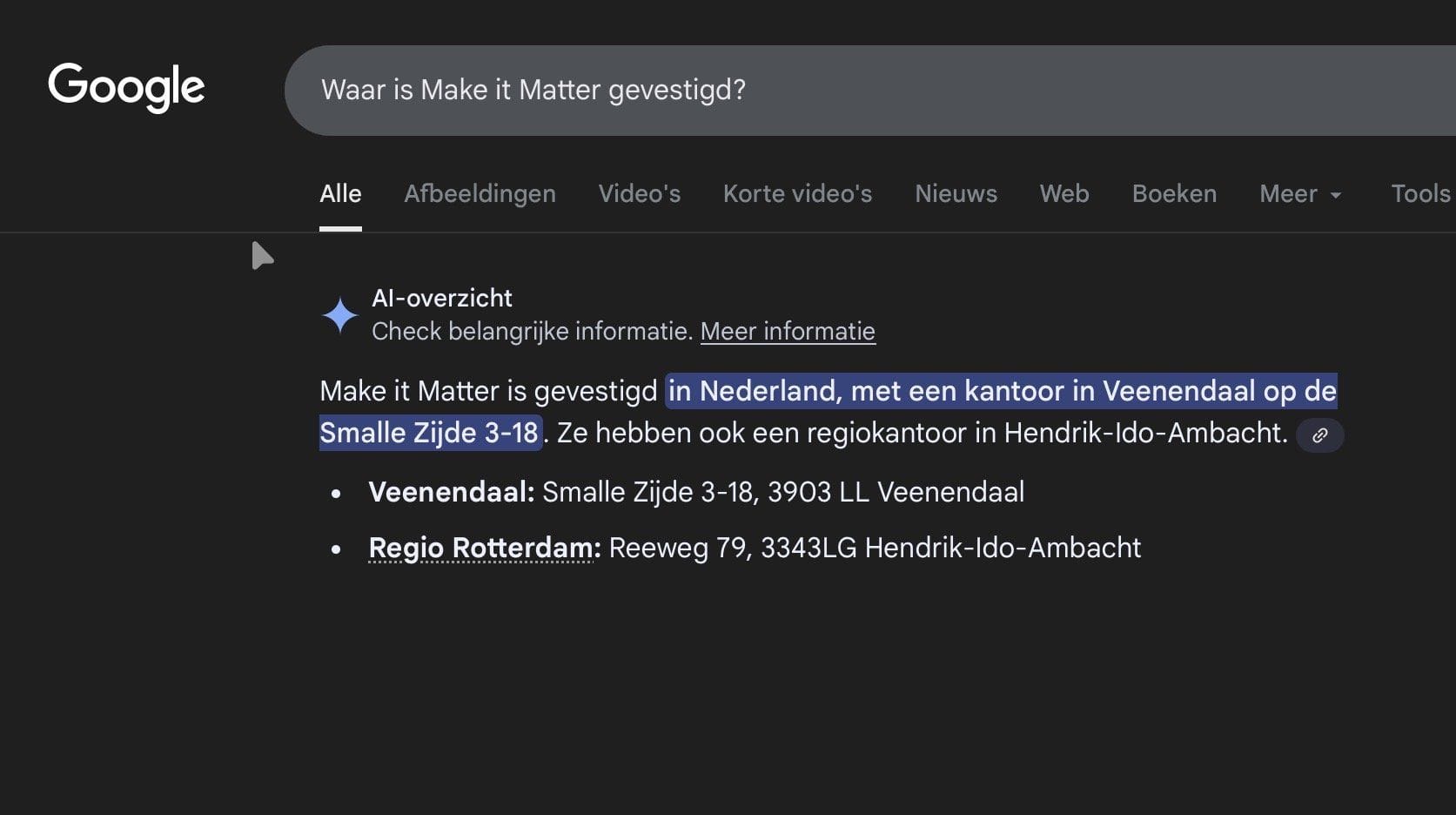 Make it Matter locaties Veenendaal